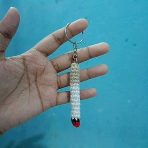 Crocheted Cigarette Keychain
