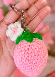 Handmade Necklace Set &amp; Strawberry Keycha