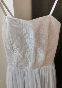 Elegant Lace &amp; Tulle Maxi Dress