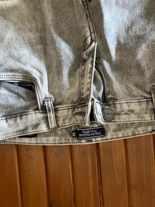 TOKYO TALKIES Acid Wash GREY Skinny Jeans
