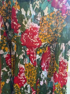 Vibrant Floral Print boho dress