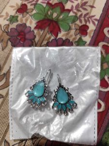 Boho Turquoise Teardrop Earrings
