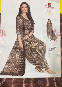 Stylish Printed Unstitched Cotton Suit Set