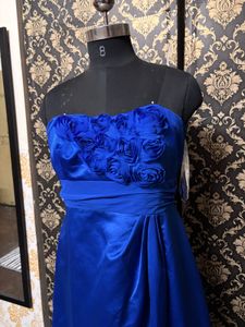 Stunning Royal Blue Strapless Dress