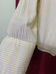 ButterYellow linen Striped Shirt