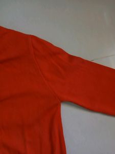 Orange Red Korean Brand Sweater