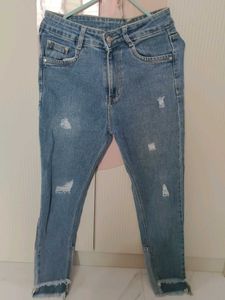Distressed Denim Jeans
