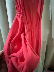 Coral Strappy Romper