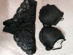 Black Fancy Lingerie Set