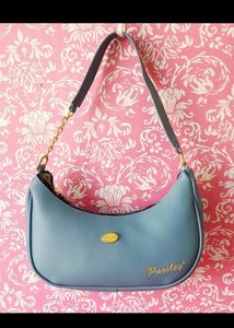 Half moon hobo bag blue