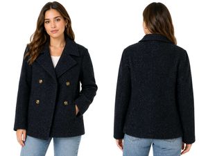 Navy Double-Breasted Peacoat