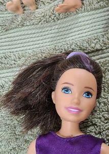 Barbie Doll Set with Purple Dress