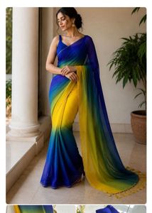 festive Lehriya Chiffon Saree