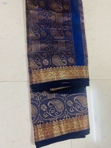 Royal Blue Silk Saree