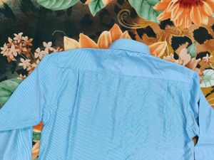 Blue Striped Formal Shirt, Johns Miller