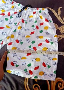 Funky Fruit Print Shorts for women