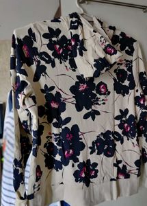 Floral Print Hoodie