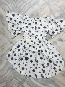 🐼Polka Dot Flared Mini Dress