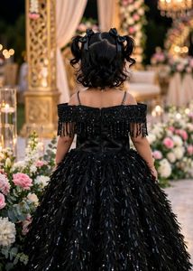 Stunning Black Sequined Gown