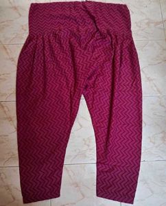 XL Orange Kurta with Purple Border