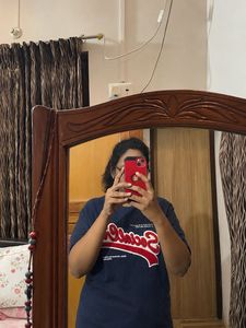 Navy Blue Social Crew T-Shirt