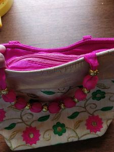 Embroidered Clutch Bag