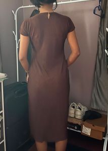 Pleated Midi Dress