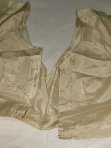 Elegant Embroidered Cream Saree with blouse