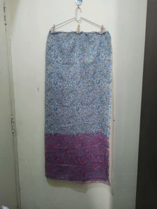 Pink Floral Mango Print Kurta Pajama Dupatta White