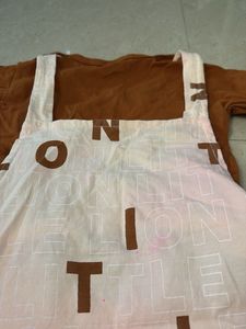 Cute Lion Overalls Set