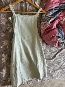 Light Blue Denim Overall Dress