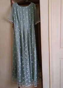 Price Drop: Green Anarkali Kurta Set