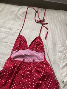 Chic Red Polka Dot Sundress