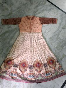 Stylish Traditional Long Frock With Full Hands