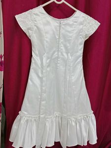 White Embellished Party Dress