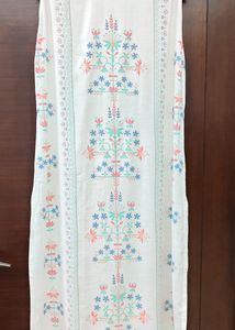 Elegant White Floral Kurta