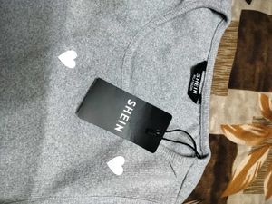 Grey Heart Print Tank Top