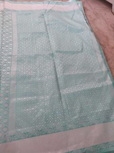 Elegant Teal Saree with blouse