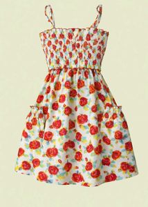 Cute Floral Fleece Dress