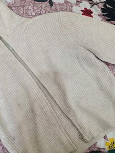 Cozy Zip-Up Knit Sweater