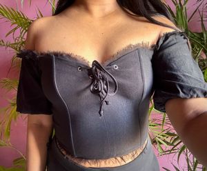 FOREVER 21 Off-Shoulder Corset Top