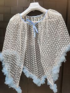 Adorable Blue Dress &amp; Cape Set