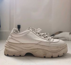 Chunky PU Platform Sneakers
