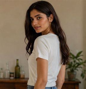 White cute top