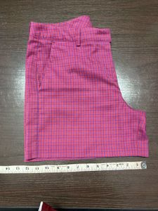 United Colours of Benetton Plaid Pink Shorts