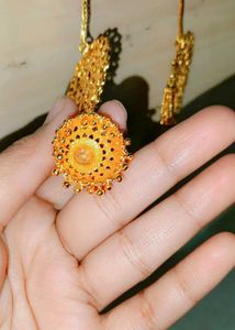 1 gram Elegant Gold-Plated Jhumka Neck