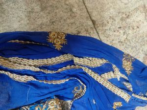 Royal Blue Embroidered Salwar Suit