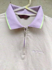 Lightweight Striped Polo Shirt