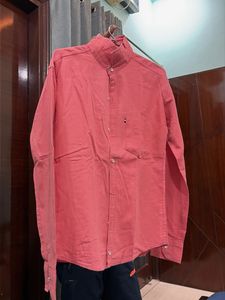Men's Pink Button-Down Shirt