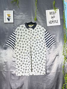 PLAy BOY Unique Starfish Print Polo Shirt